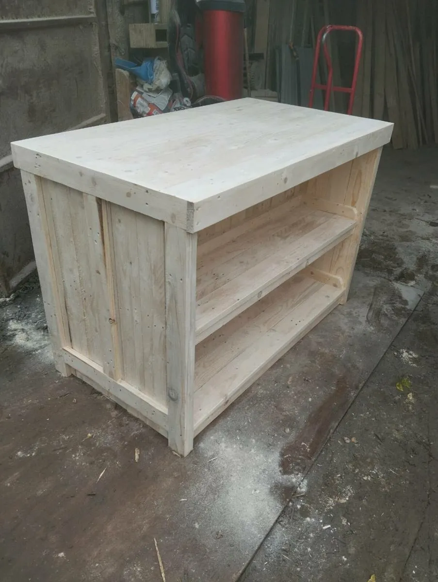 Handmade rustic kitchen island - Image 1