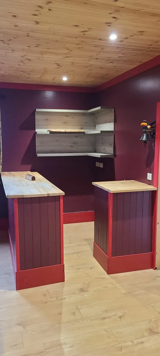 solid wood hand made bar - Image 1