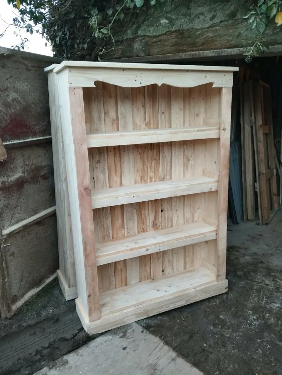 Handmade rustic bookcase - Image 1