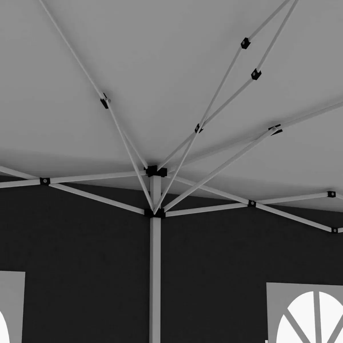 3x6m Pop-Up Gazebo with Adjustable Height (White) - Image 2
