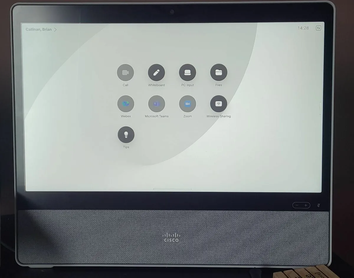 Cisco Webex desk