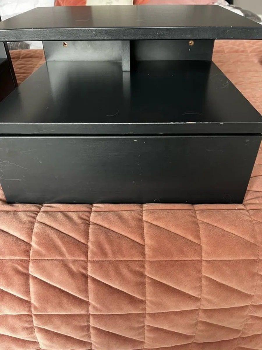 Floating bedside shelves with drawers - Image 4
