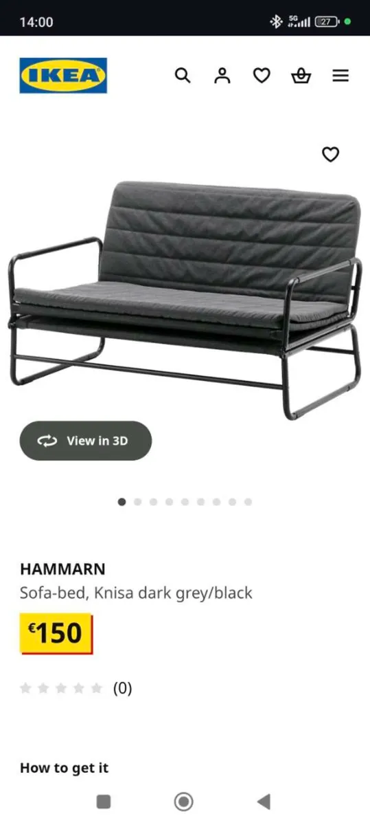IKEA fold out bed - Image 1