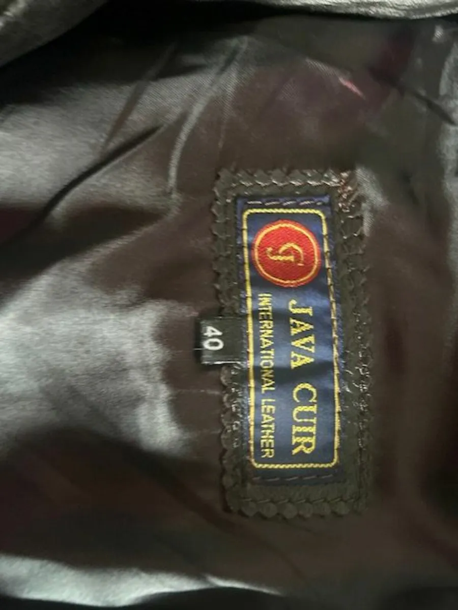 Long leather coat - Image 1