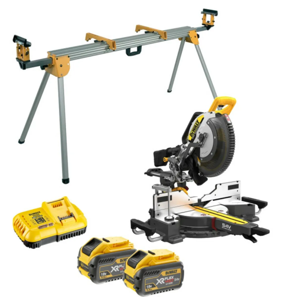 DeWalt 54v 305mm Mitre Saw Kit with Stand - New