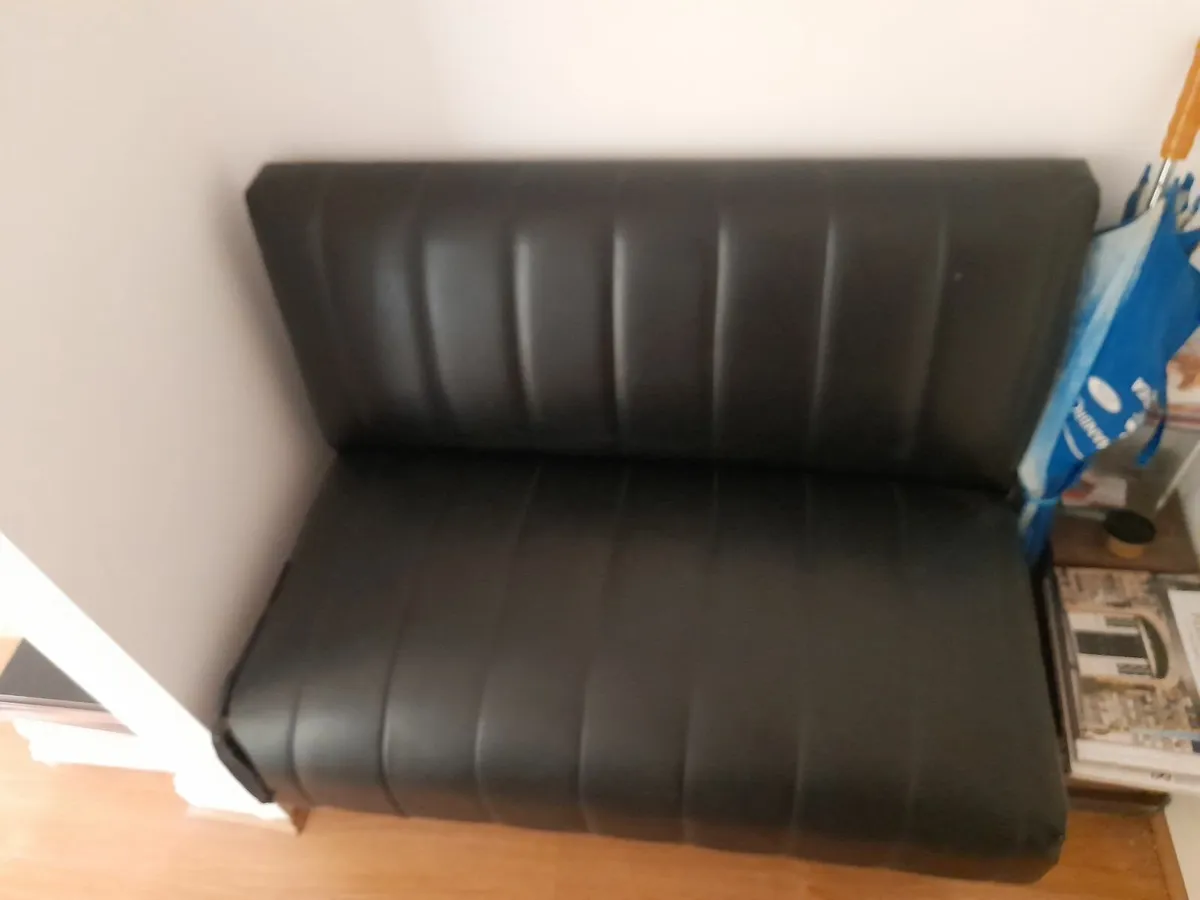 Blac 2 Seater Porch Hallway Sofa + 26 Floor Tiles. - Image 2