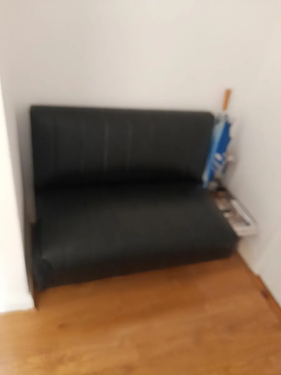 Blac 2 Seater Porch Hallway Sofa + 26 Floor Tiles. - Image 3
