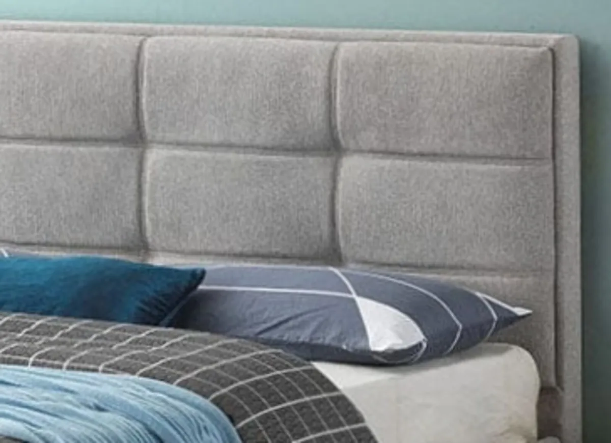 Grey Double Bed Frame – Stylish & Comfortable - Image 3