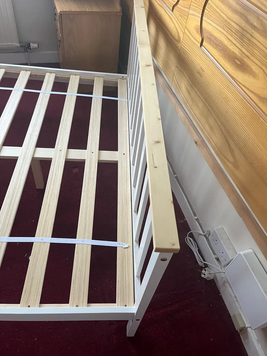 Bed brand new with mattress ( hardly used ) - Image 3
