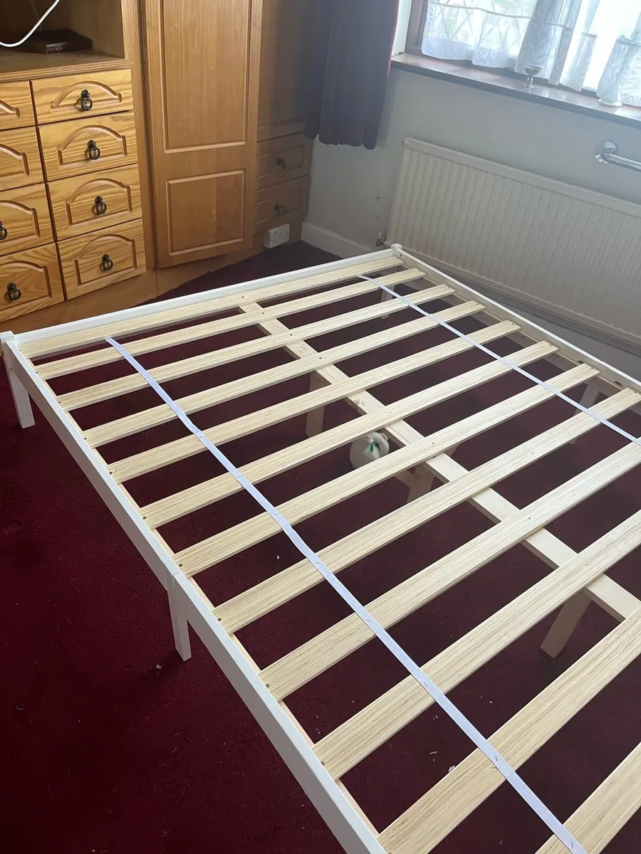Bed brand new with mattress ( hardly used ) - Image 4
