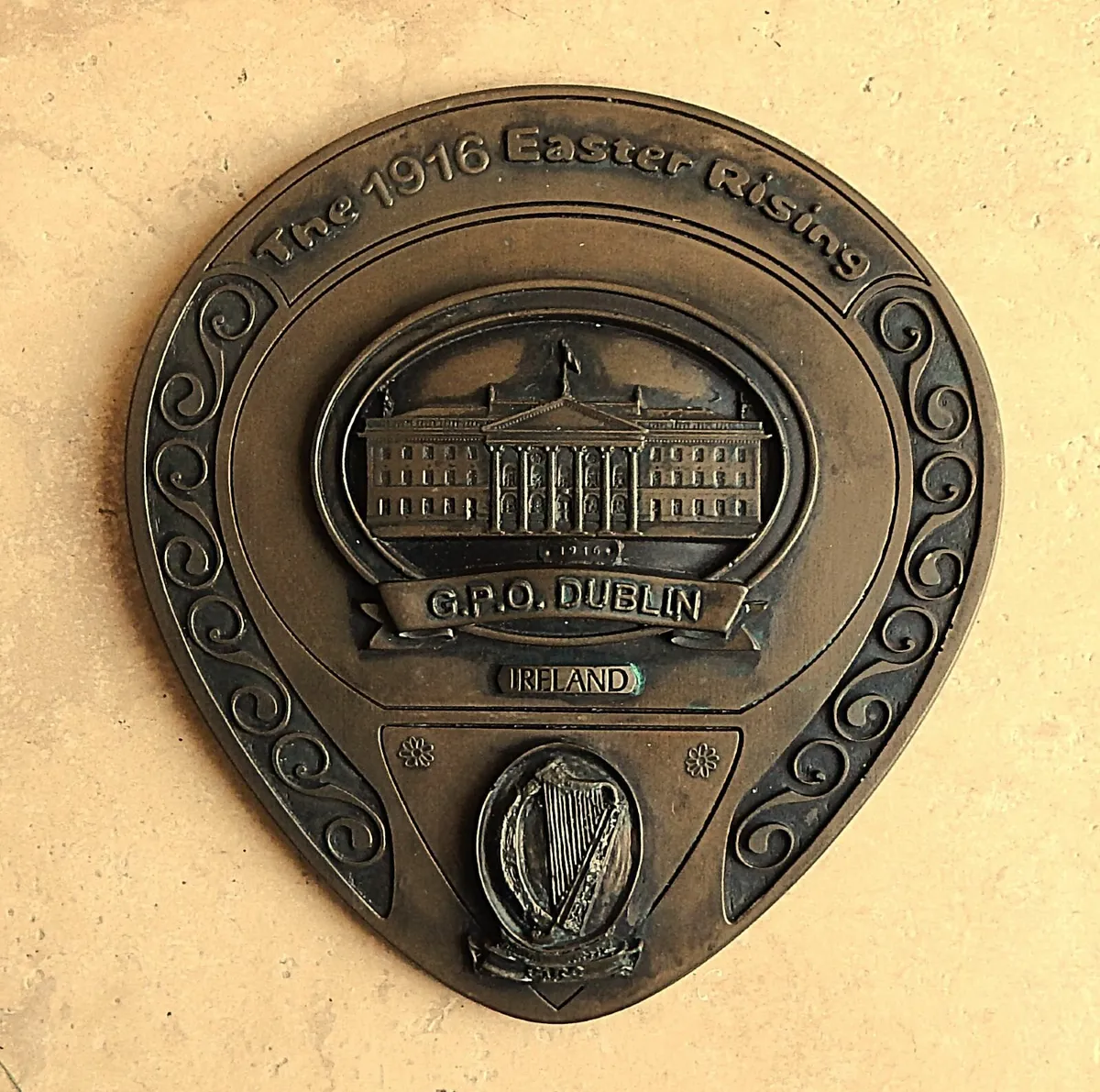 Metal Commemorative Plaque of GPO Dublin - Image 1