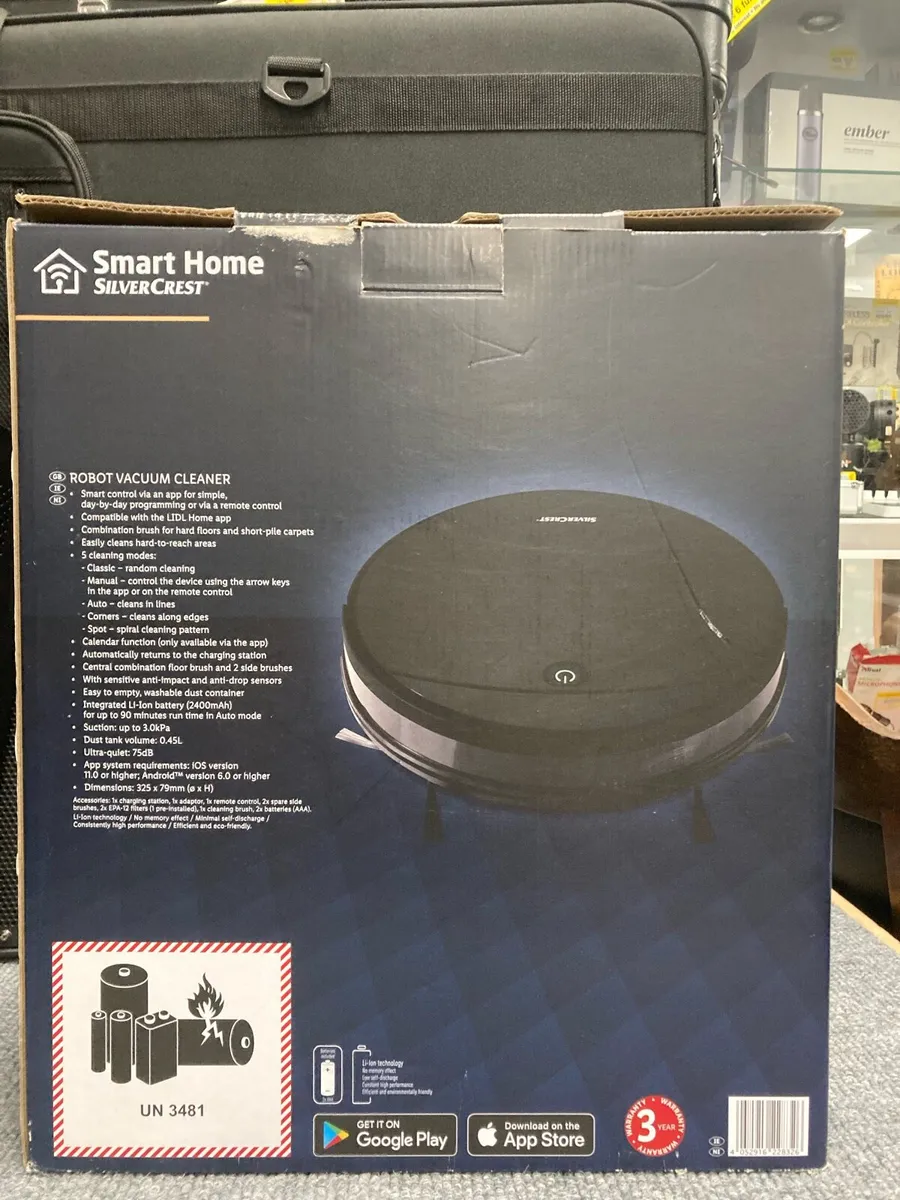 Smart Home Silver Crest Robot Vacuum Cleaner - Image 3