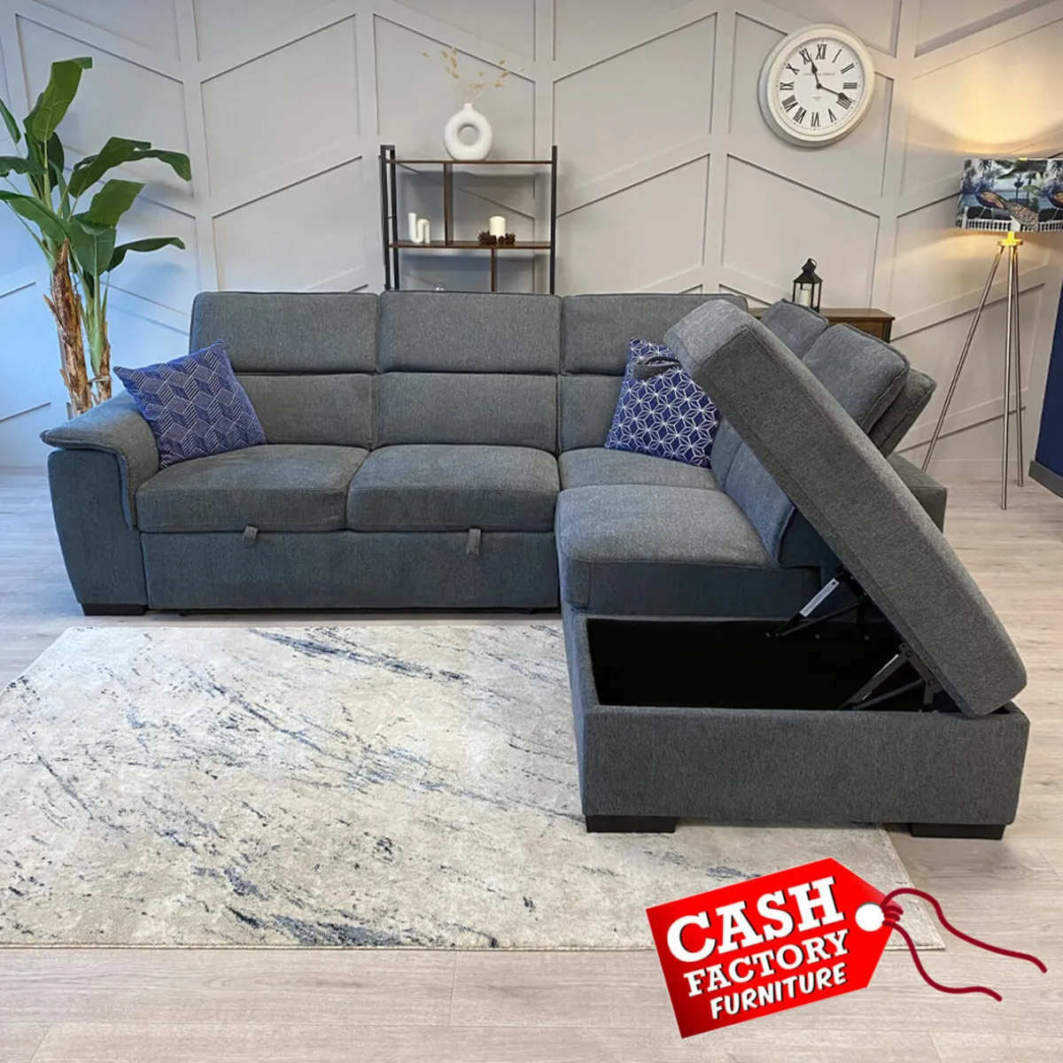 Brand new Prague corner sofa beds reduced
