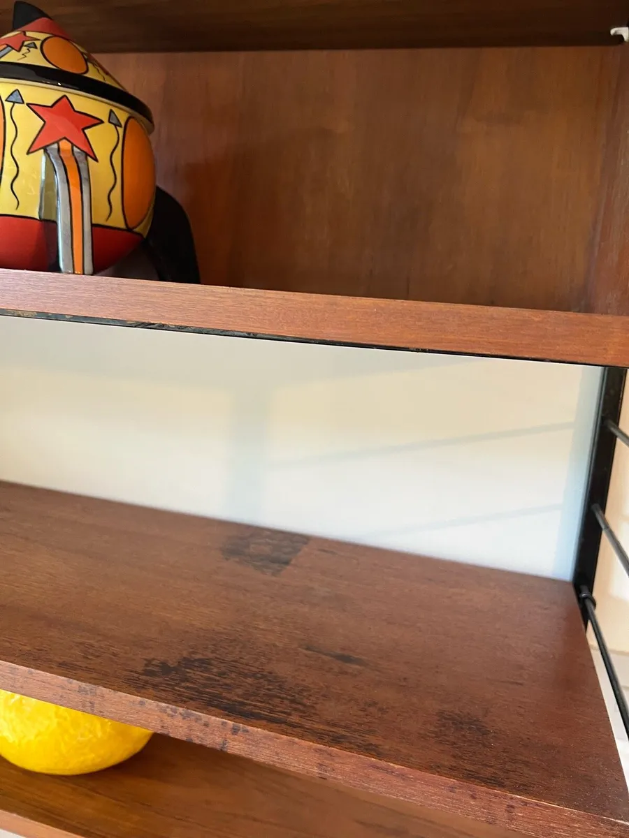Mid century ladderax with 3 shelves and a cabinet - Image 4