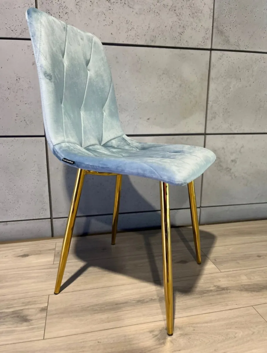 Chairs , Set of 6 Upholstered velvet chair comfort - Image 3