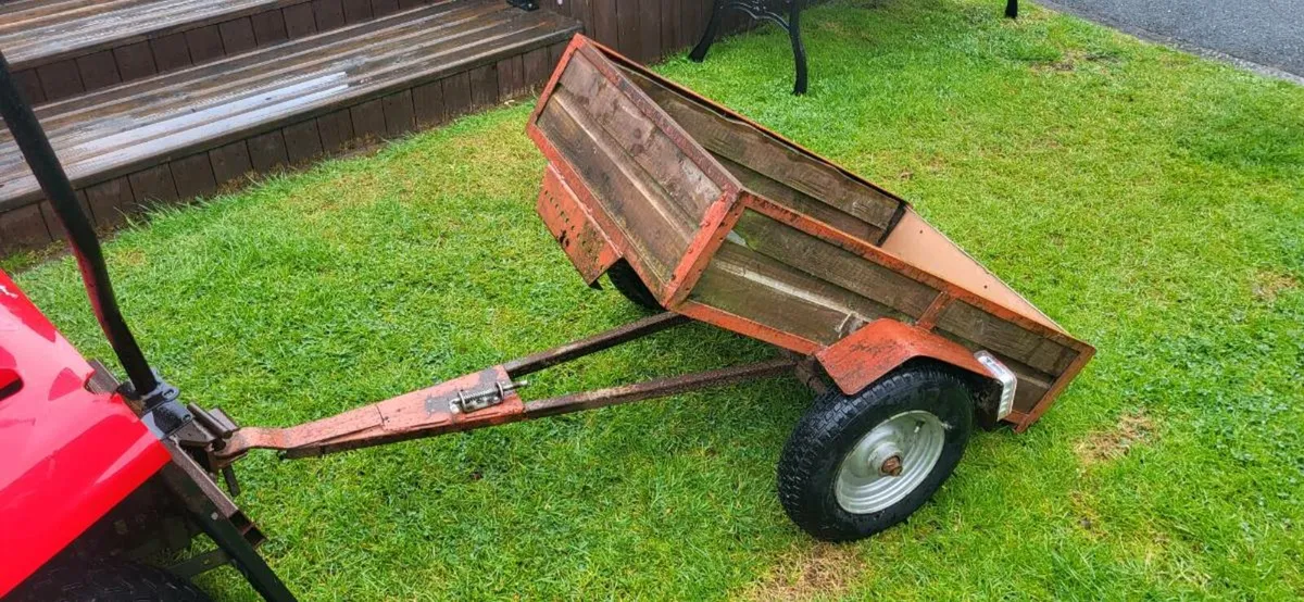 Kids ride on tractor, tipping trailer and roller - Image 2