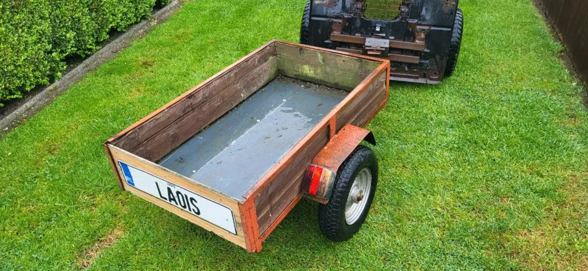 Kids ride on tractor, tipping trailer and roller - Image 3