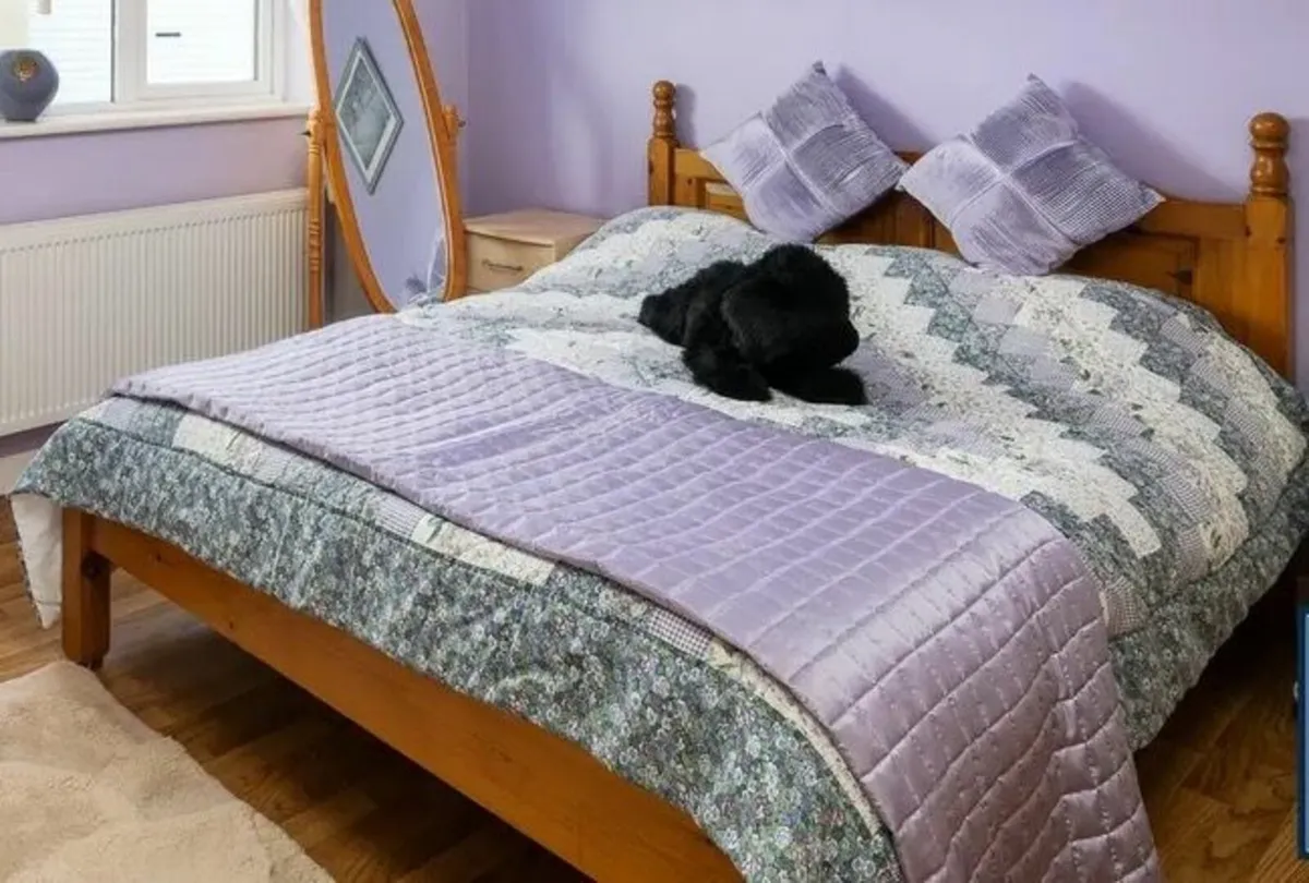 Solid Wooden Bed Frame - Image 1