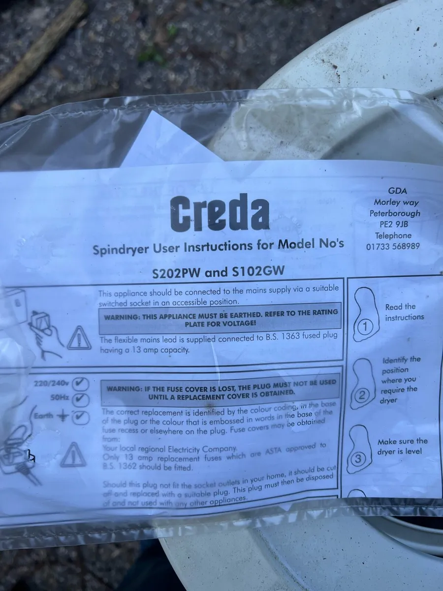 Spindryer Creda Debonair ideal for camper’s - Image 3
