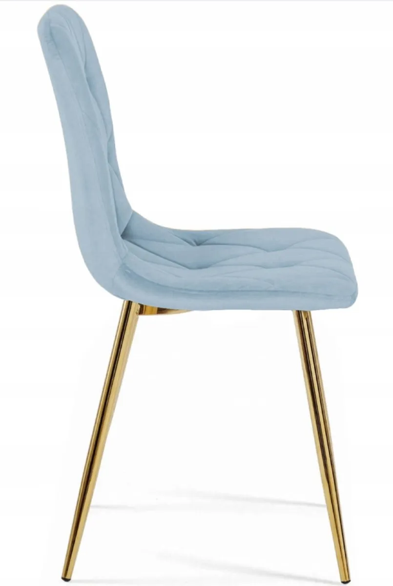Chairs , Set of 4 Upholstered velvet chair comfort - Image 3