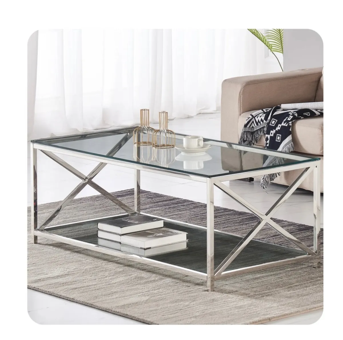 Glass Coffee Table - Image 1