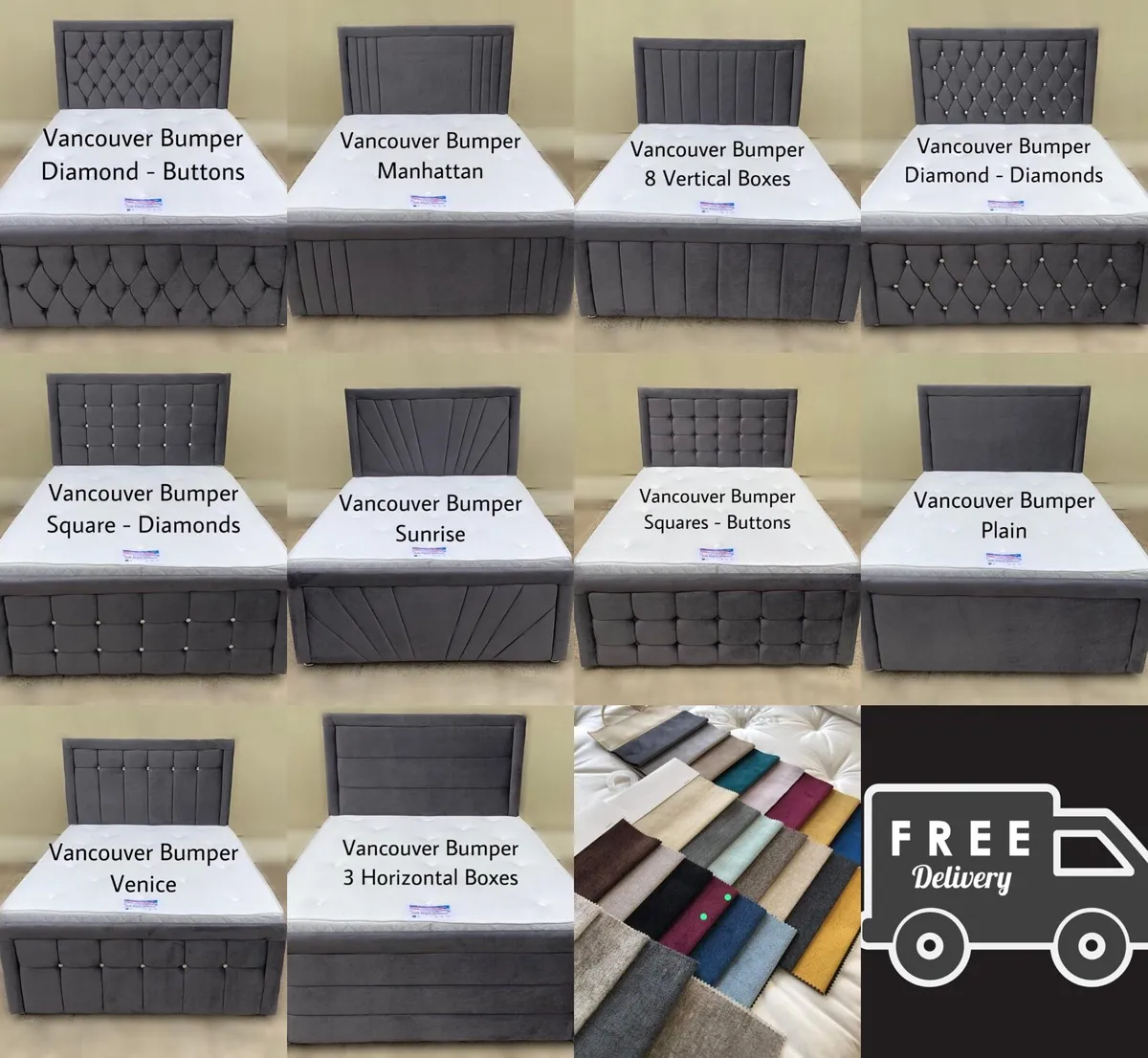 New beds available in all colour