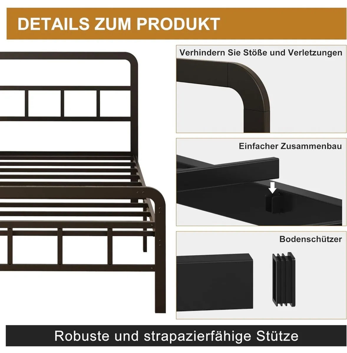 Super King Bed Frame with Curved Headboard - Image 4