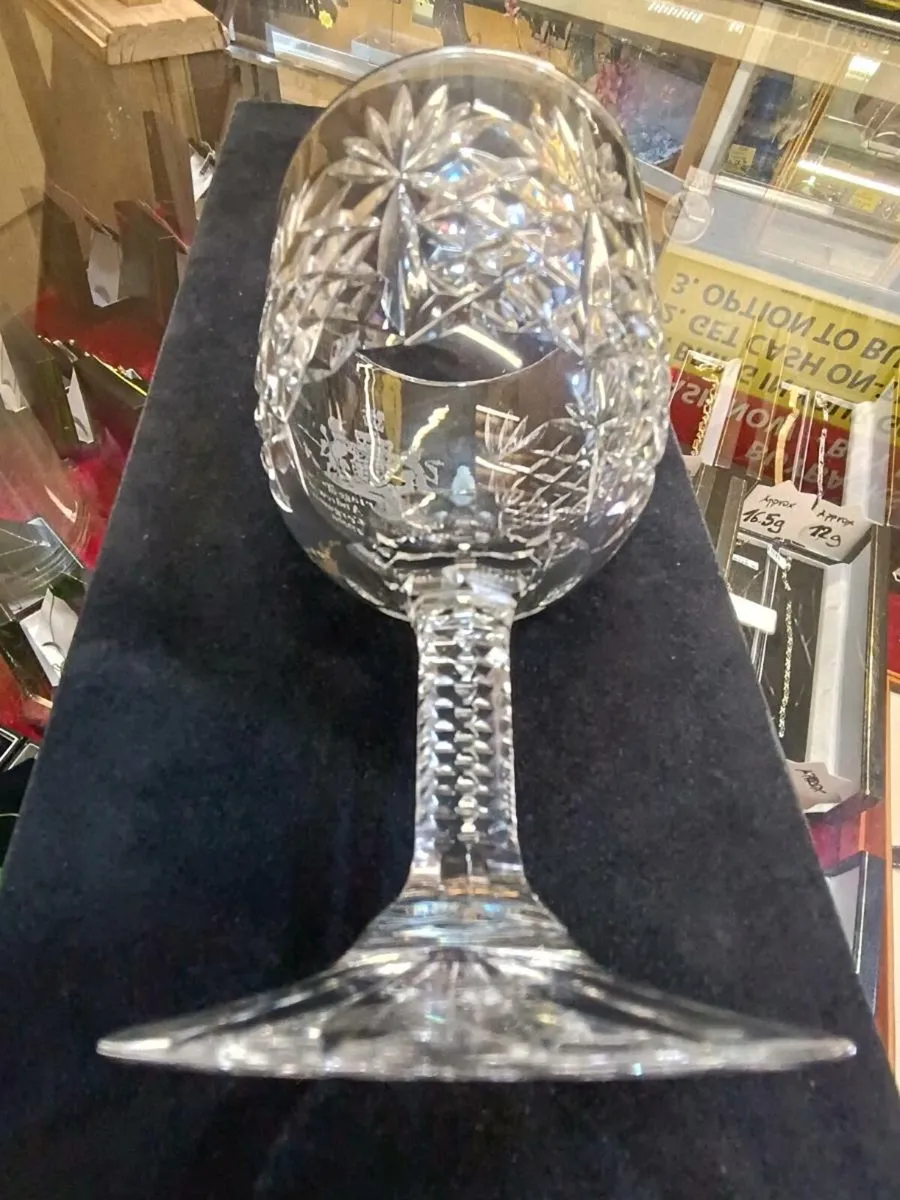 Prince Andrew Wedding Crystal Glass Thomas Webb - Image 4