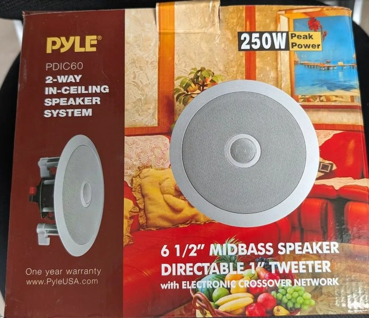Brand New Pyle PDIC60 In-Ceiling Speakers (Pair) - Image 2