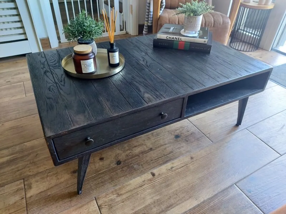 French Connection Black Coffee Table - Image 2
