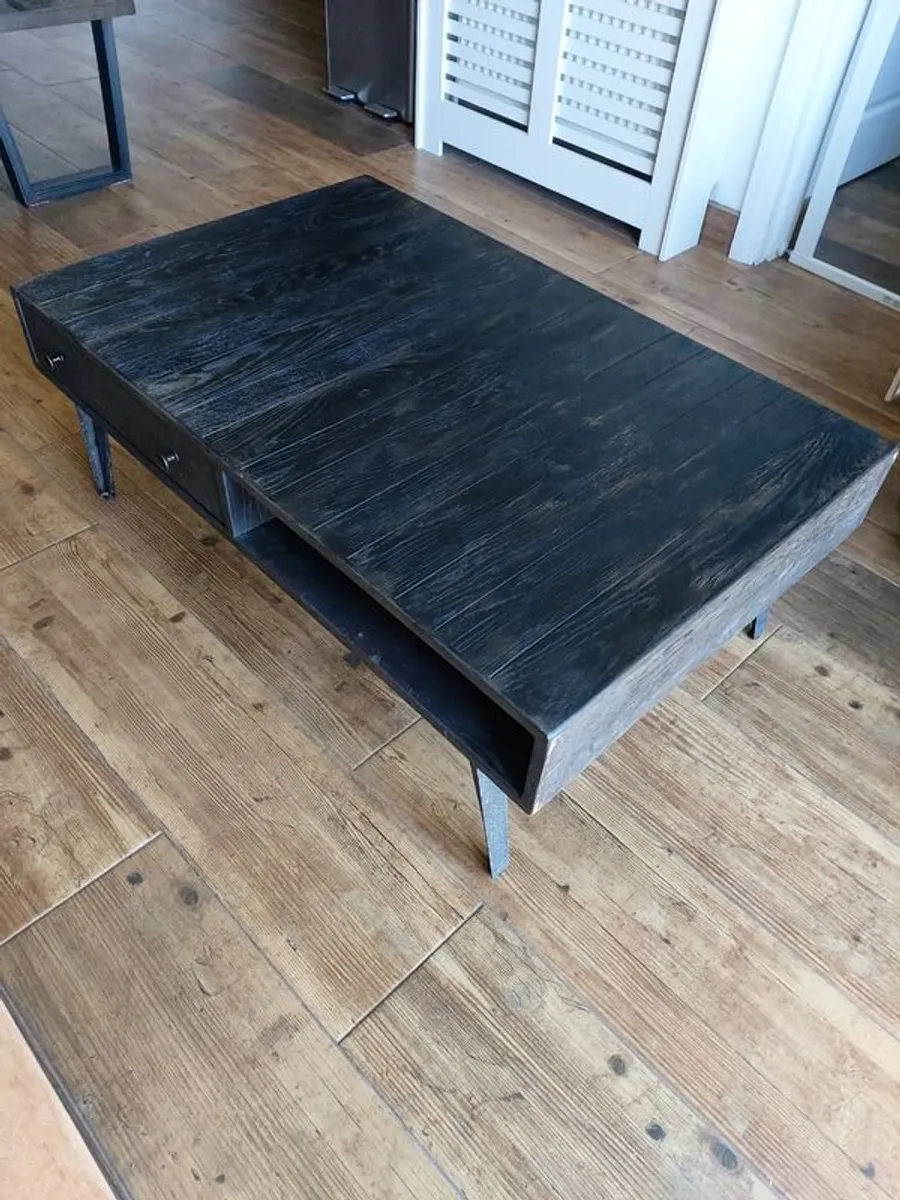 French Connection Black Coffee Table - Image 3