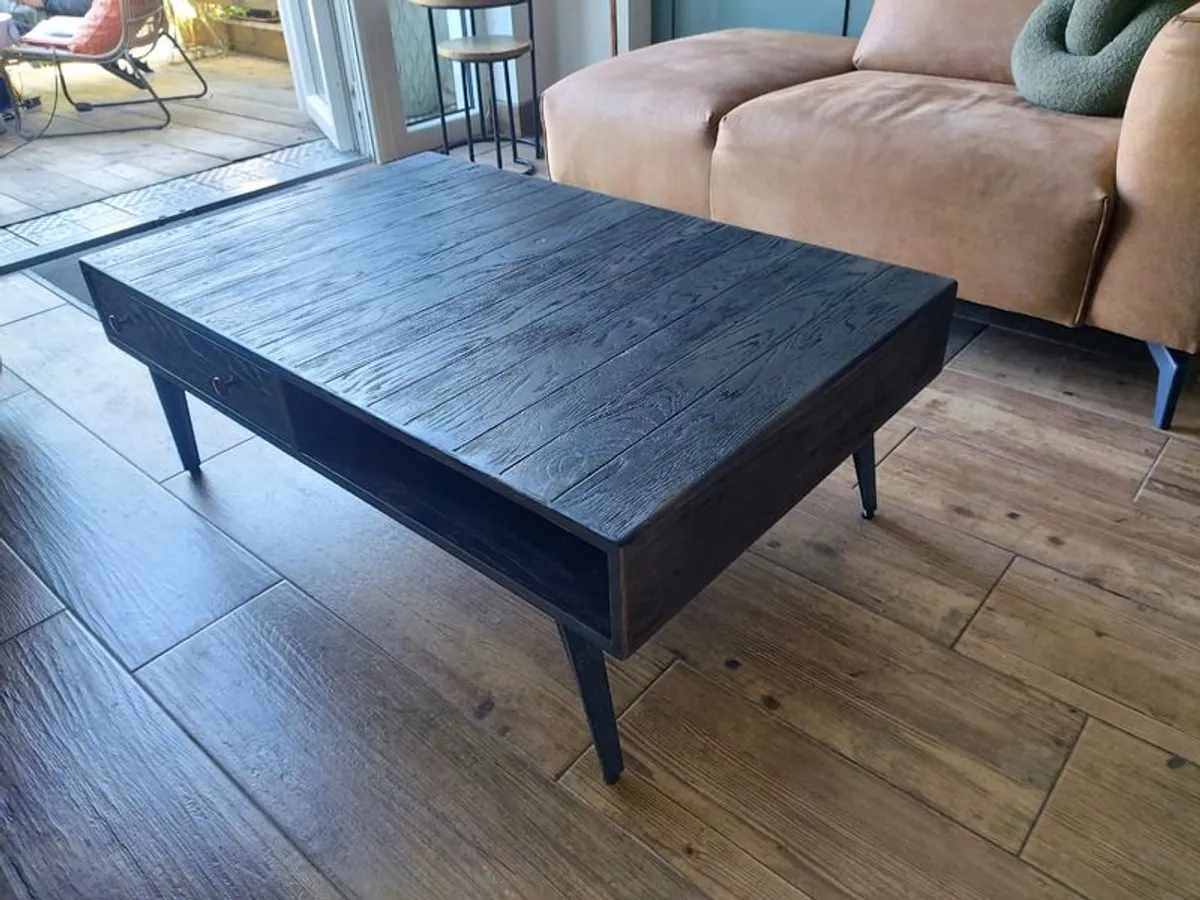 French Connection Black Coffee Table - Image 4