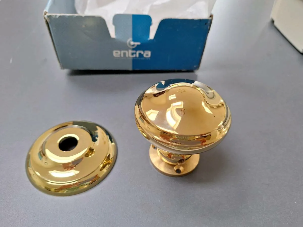 Brass front door knob - Image 2