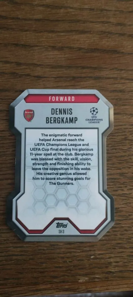 Card Match Attax Denis Bergkamp - Image 2