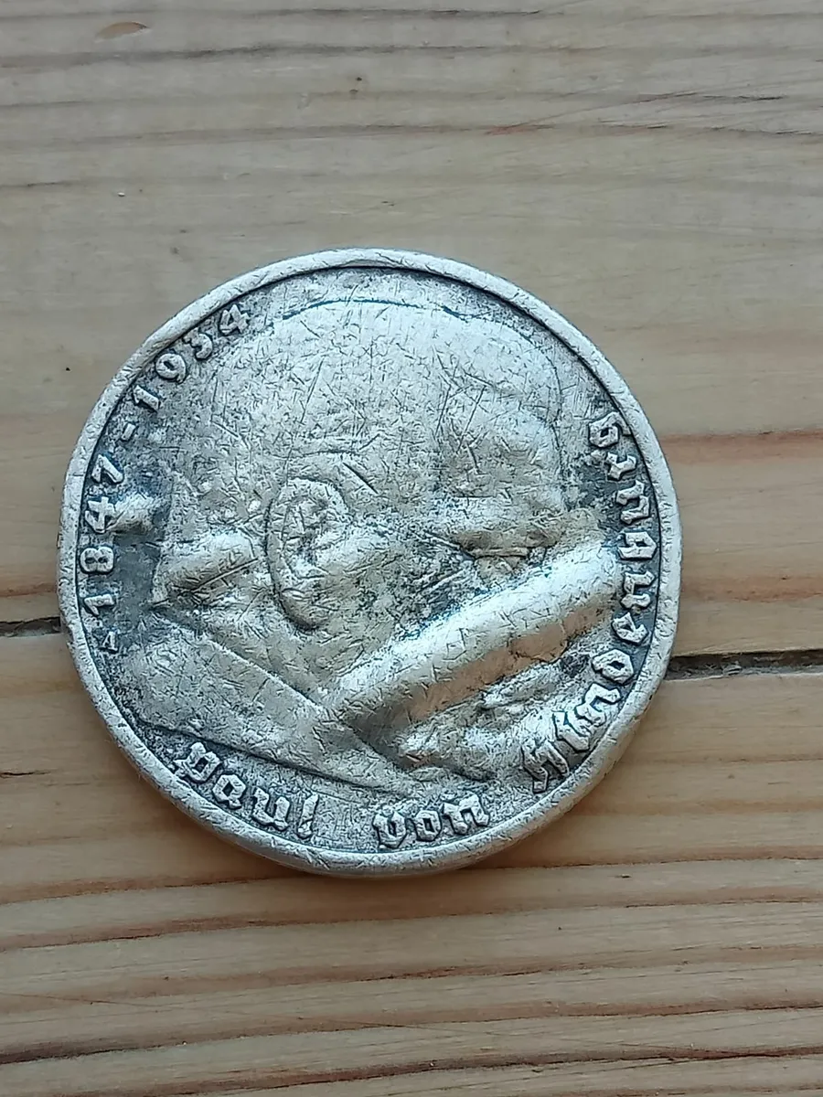 Silver German coin 1936 - Image 2