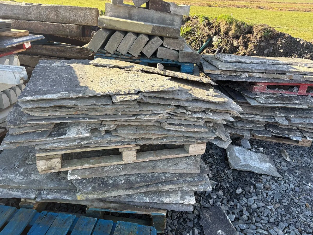 Old roof flag slates - Image 1