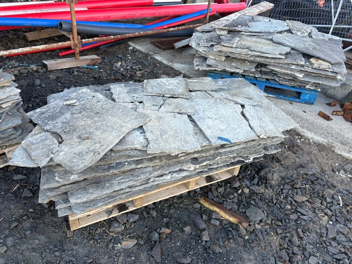 Old roof flag slates - Image 4