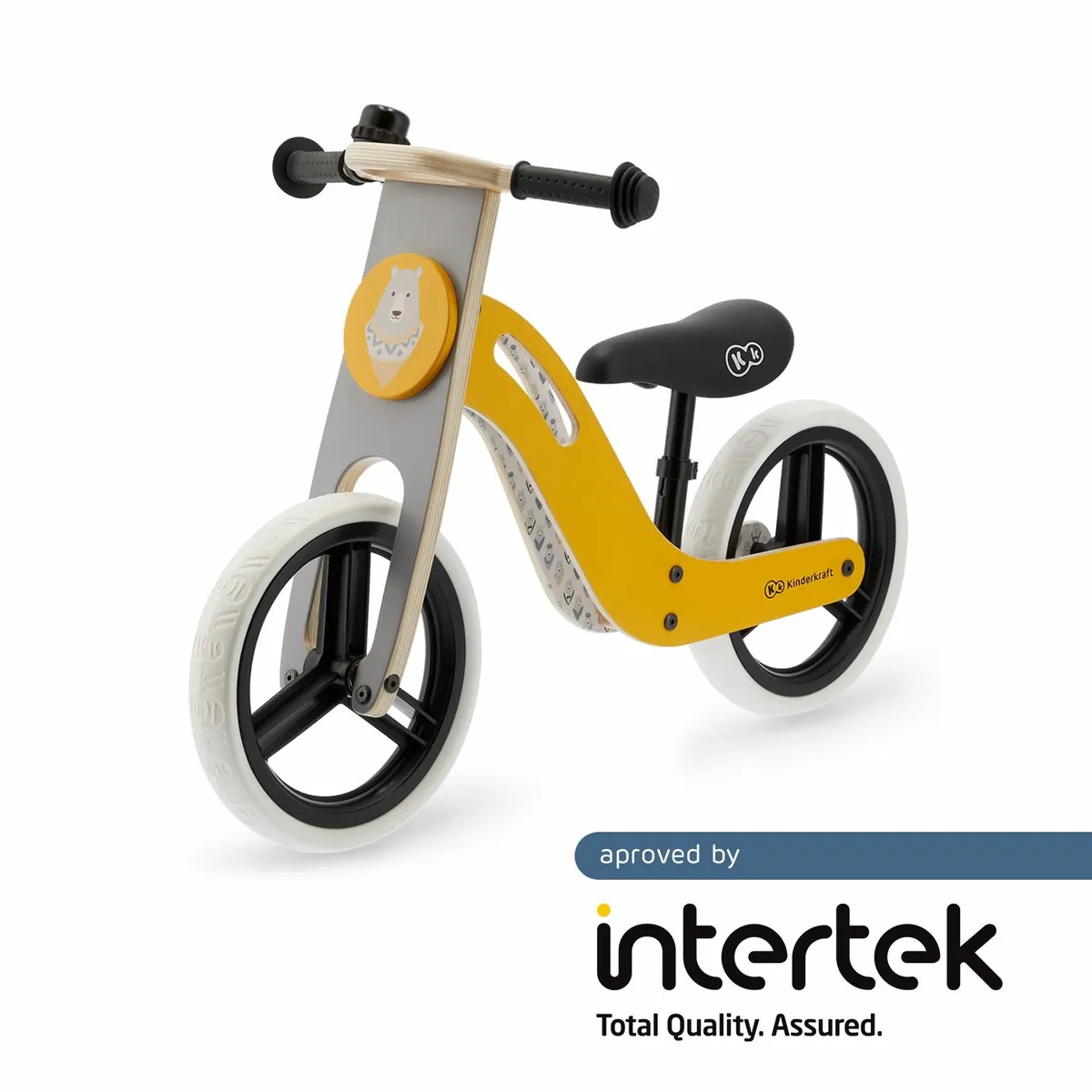 UNIQ Wooden Balance Bike Kinderkraft Kids Bicycle - Image 3