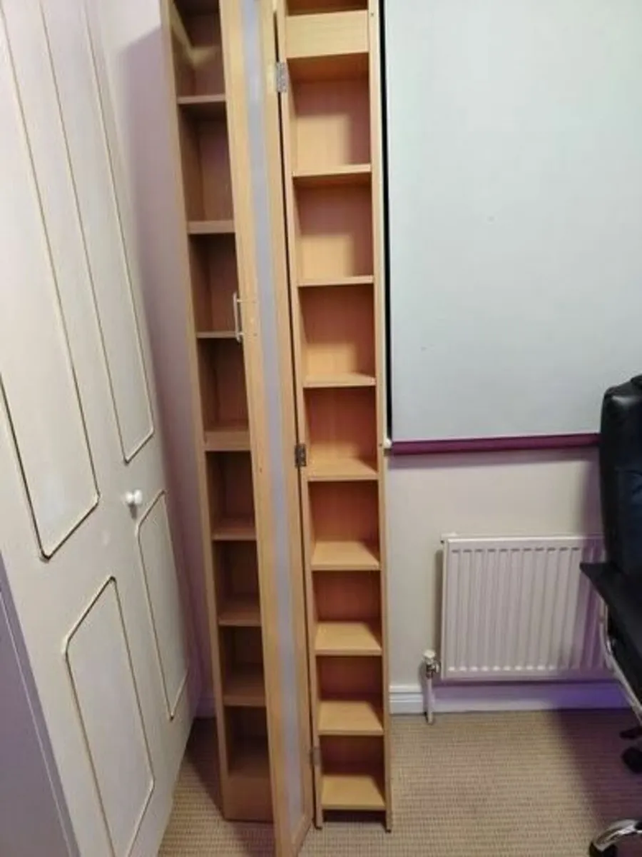 DVD CD Book Case Shelf x 2 - Image 1