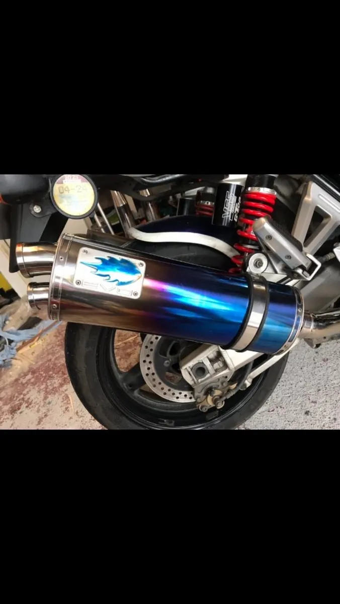 Blue Flame Motorbike exhaust including link pip - Image 1