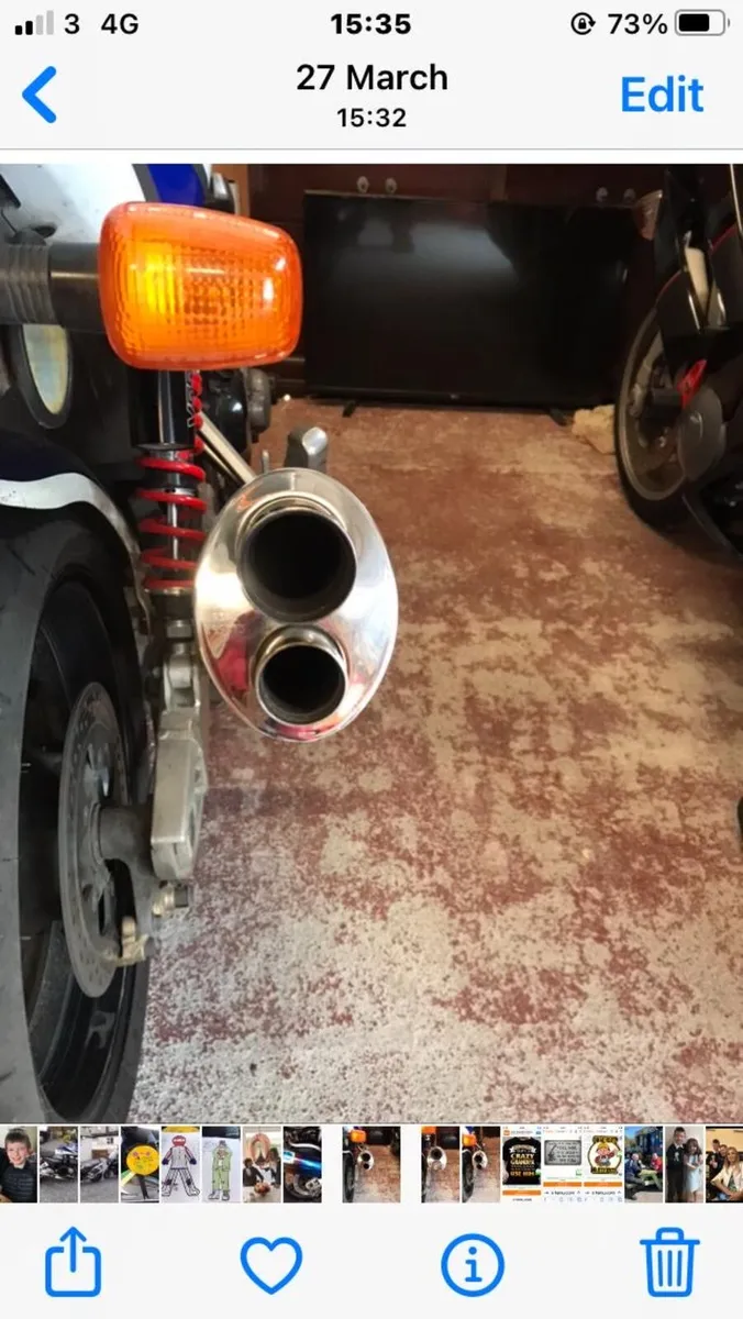 Blue Flame Motorbike exhaust including link pip - Image 2