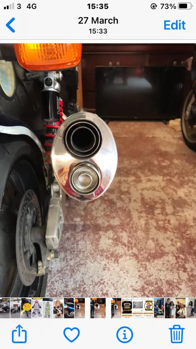 Blue Flame Motorbike exhaust including link pip - Image 3