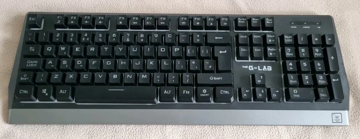 THE G-LAB Keyz TUNGSTEN Wireless Gaming Keyboard - Image 1
