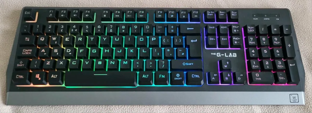 THE G-LAB Keyz TUNGSTEN Wireless Gaming Keyboard - Image 3