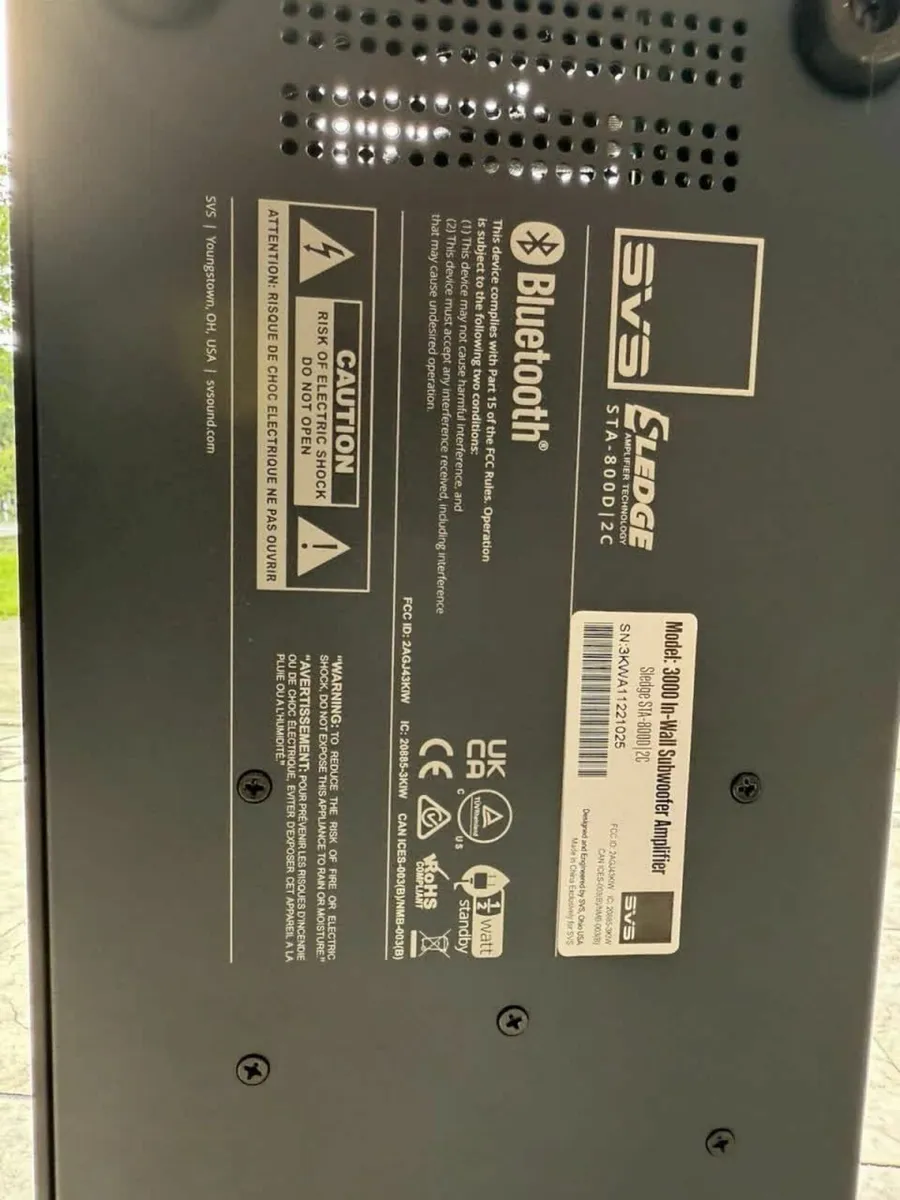 SVS 3000 In-Wall Subwoofer Amplifier - Image 4