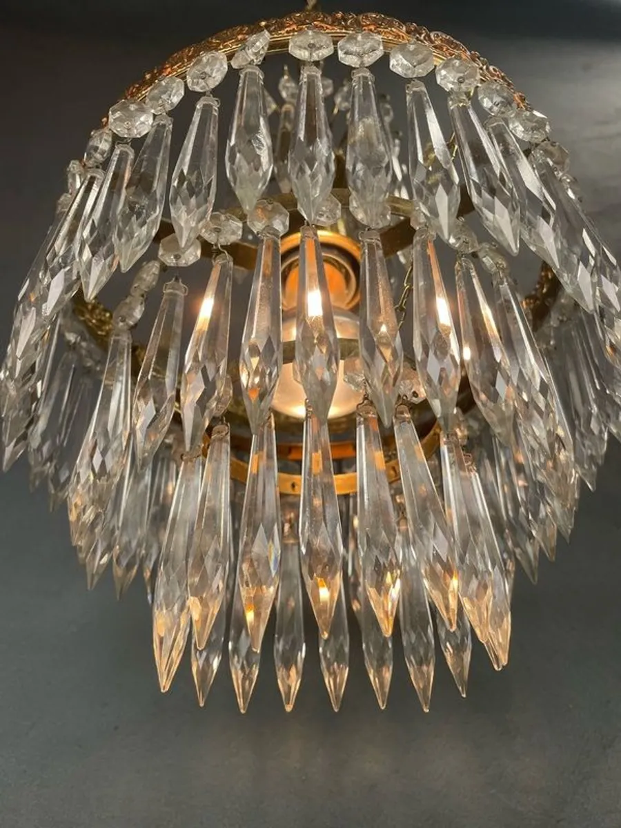 Fabulous Waterfall French Vintage Chandelier. - Image 2