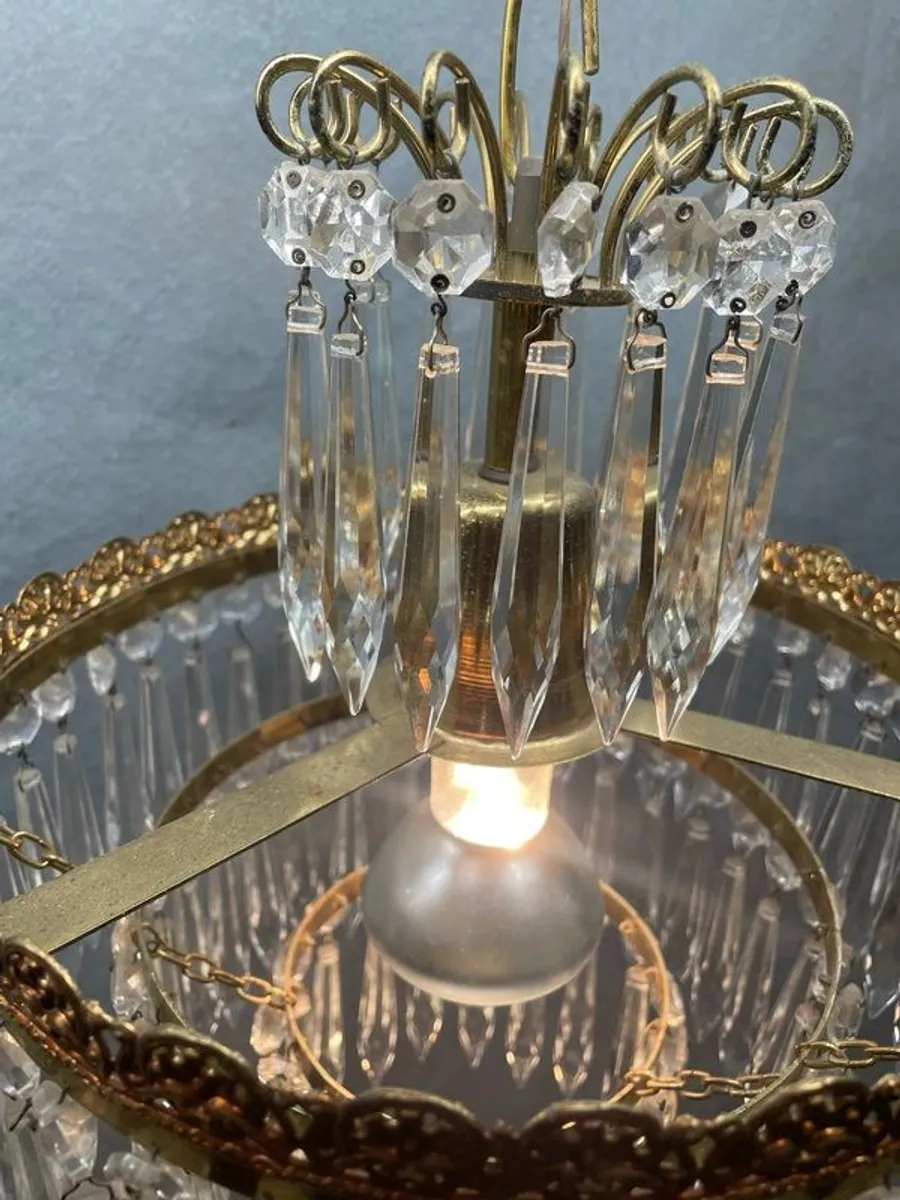 Fabulous Waterfall French Vintage Chandelier. - Image 4