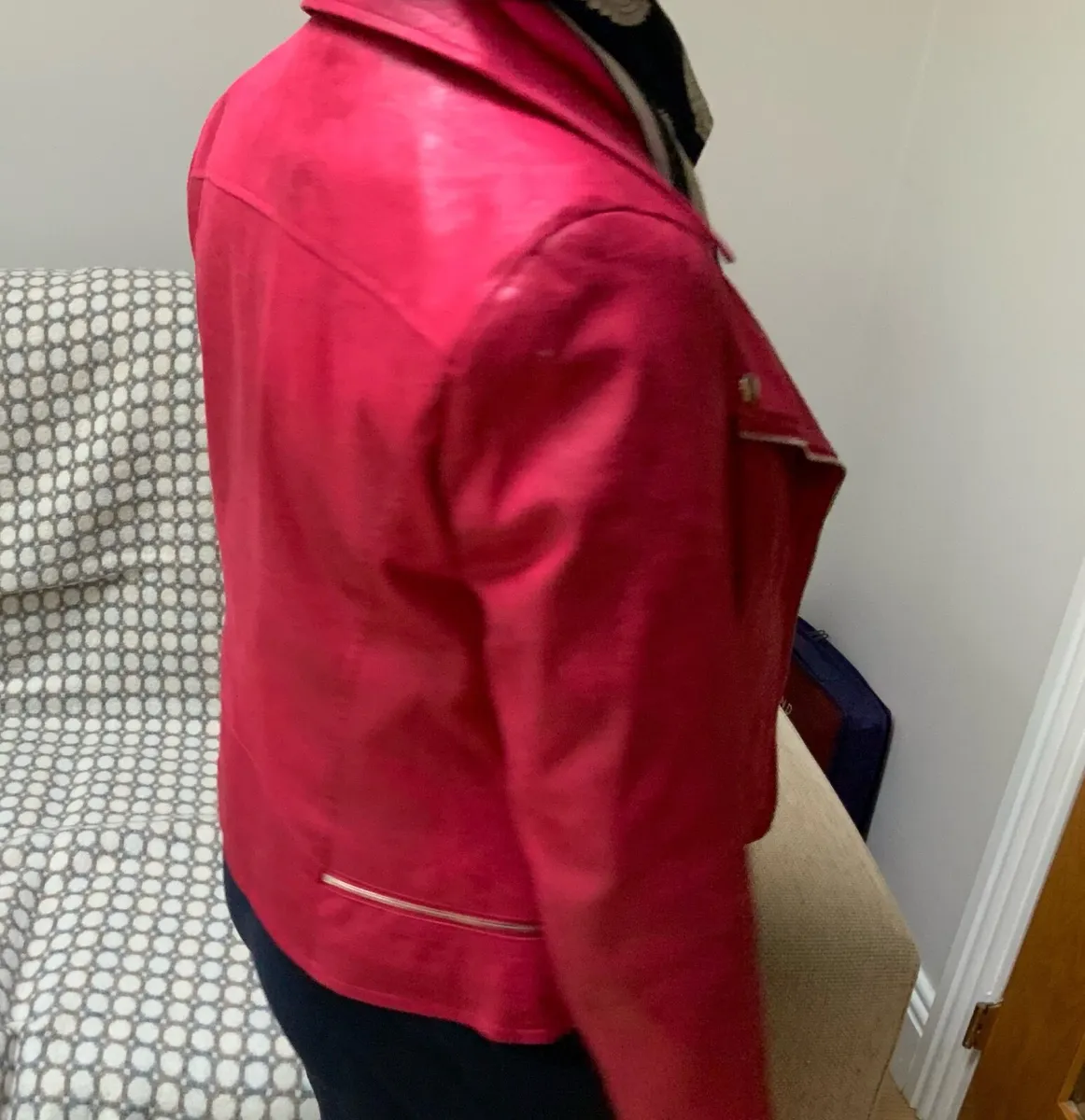 Ladies faux leather jacket - Image 2