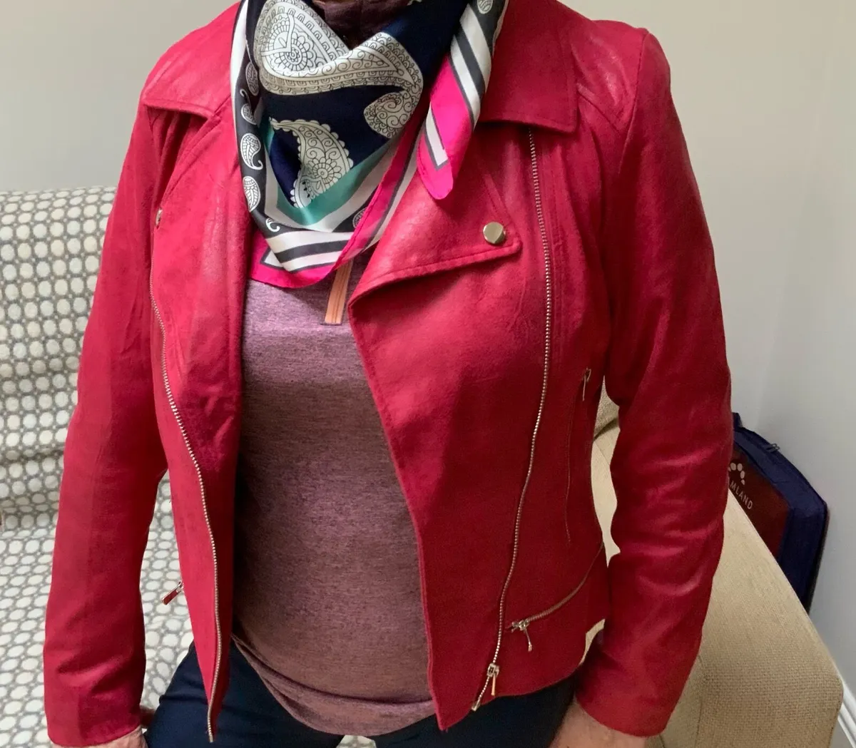 Ladies faux leather jacket - Image 4