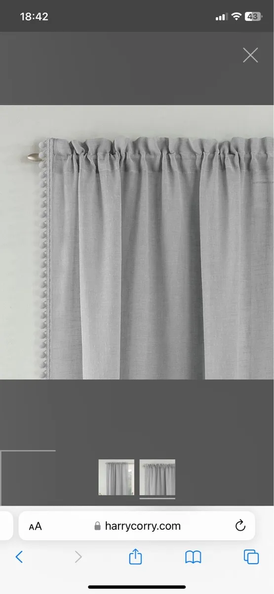 Pom Pom grey voile / blinds - Image 1